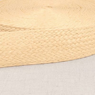 2in Braided Natural Look Strapping, Ivory Sold by the Yard