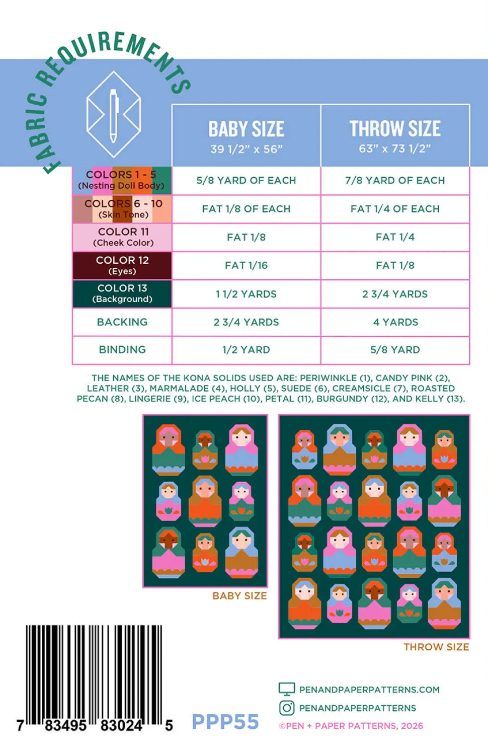 Nesting Dolls Quilt Pattern Nesting Dolls Quilt Pattern