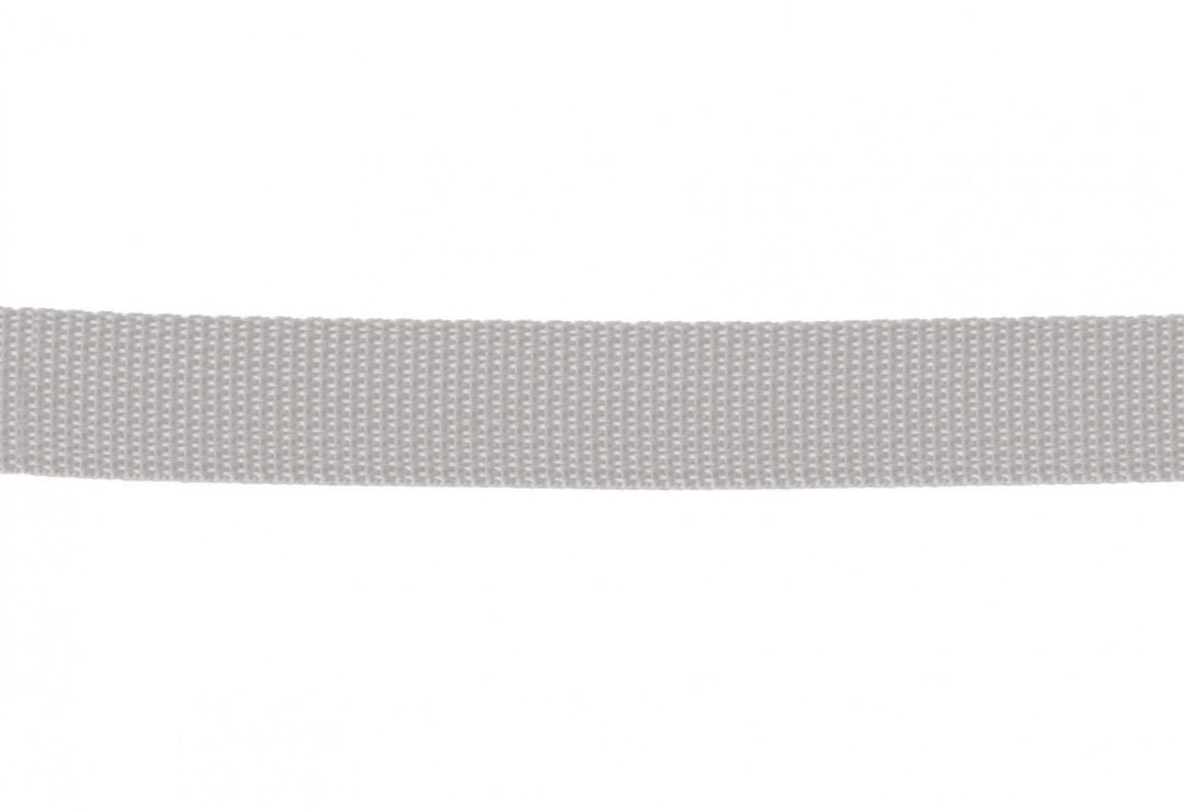 1" Polypropylene Webbing/Strapping - Grey - sold per 3 yards.