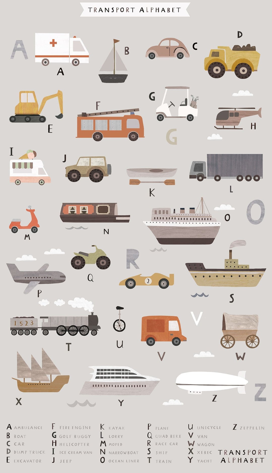 Are We There Yet 24" Wide Fabric Panel