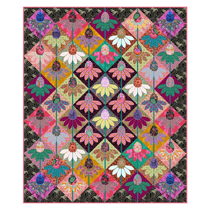 Echinacea 20th Anniversary Quilt Kit by Anna Maria Textiles Echinacea 20th Anniversary Quilt Kit by Anna Maria Textiles