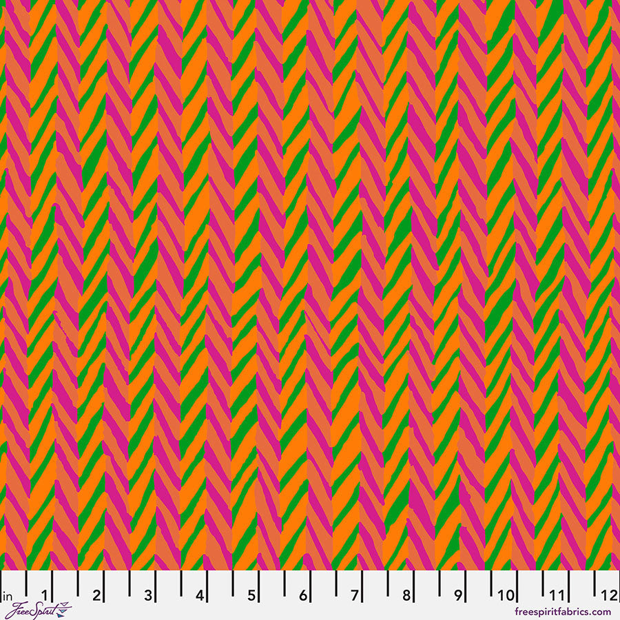 Herringbone Stripe, Orange - February 2026 Kaffe Fassett Collective
