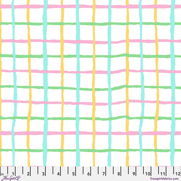 Kaffe Fassett Collective August 2026, Grid, Pastel Fabric Kaffe Fassett Collective by Brandon Mably - Grid, Pastel Fabric