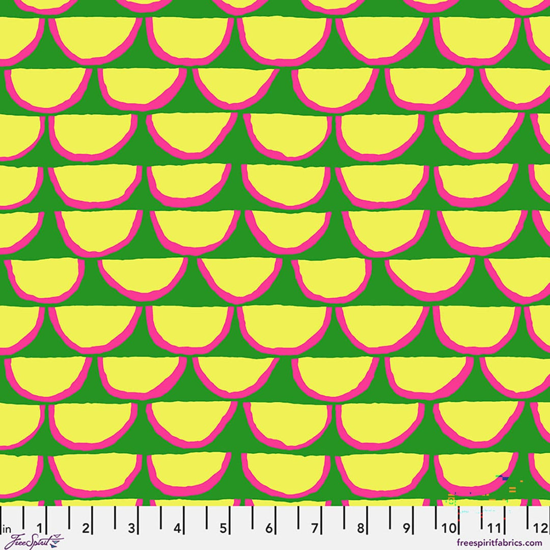 Kaffe Fassett Collective August 2026, Segments, Green Fabric Kaffe Fassett Collective by Brandon Mably - Segments, Green Fabric