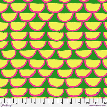 Kaffe Fassett Collective August 2026, Segments, Green Fabric Kaffe Fassett Collective by Brandon Mably - Segments, Green Fabric