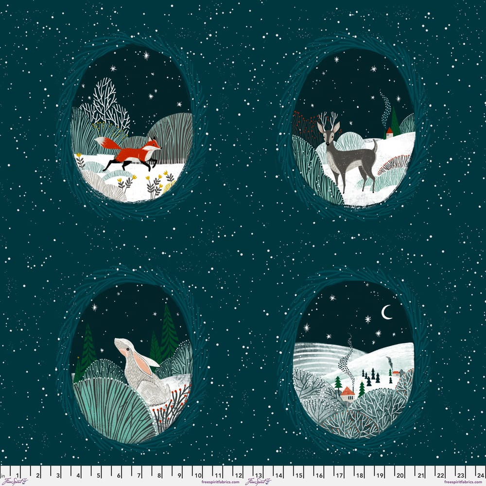 Silent Night by Cori Dantini - 24" Panel Silent Night by Cori Dantini 24" Fabric Panel | Artistic Artifacts