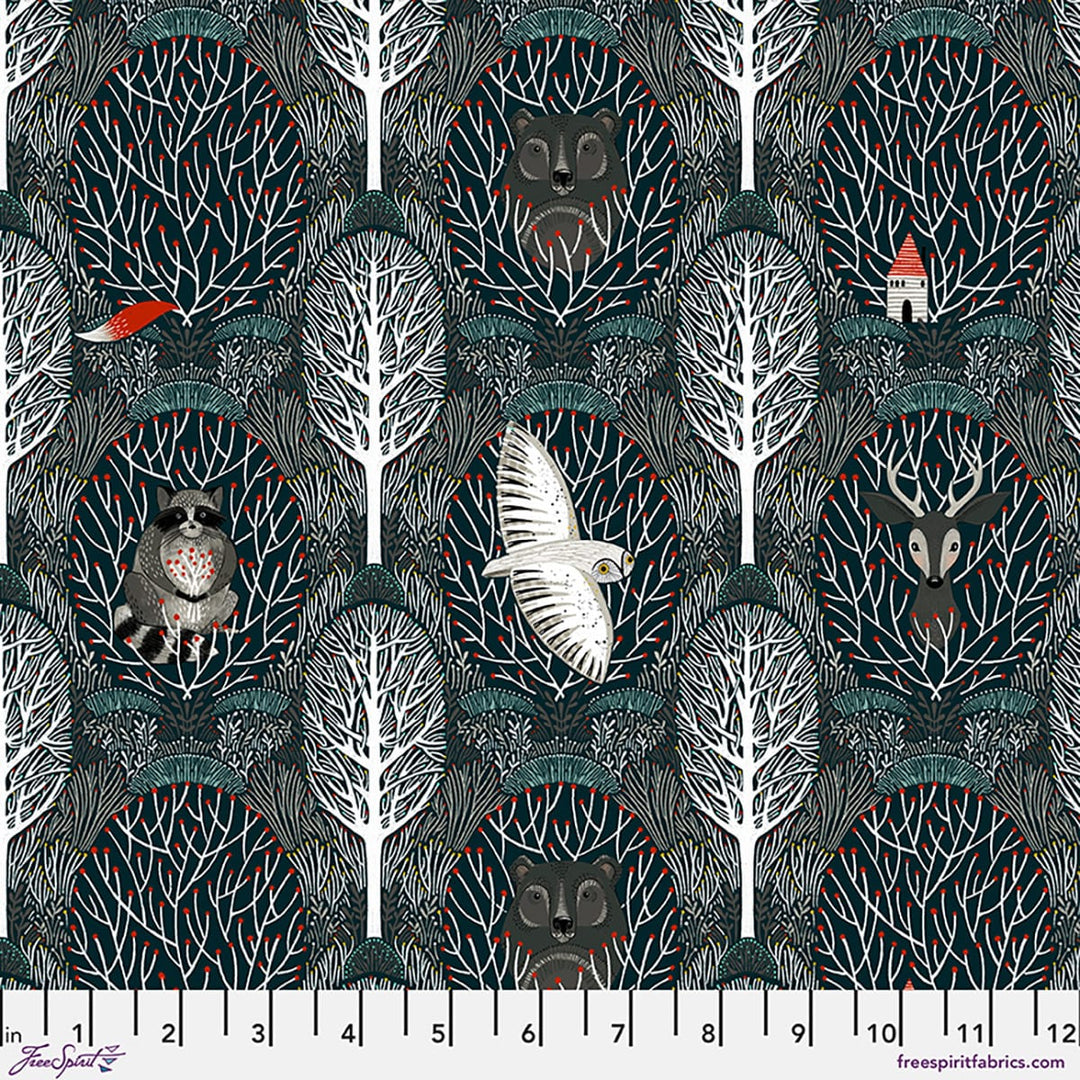 Silent Night by Cori Dantini - Woodland Friends, Navy Silent Night by Cori Dantini - Woodland Friends, Navy