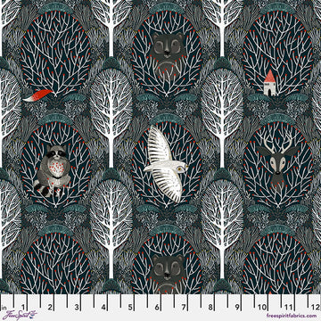 Silent Night by Cori Dantini - Woodland Friends, Navy Silent Night by Cori Dantini - Woodland Friends, Navy