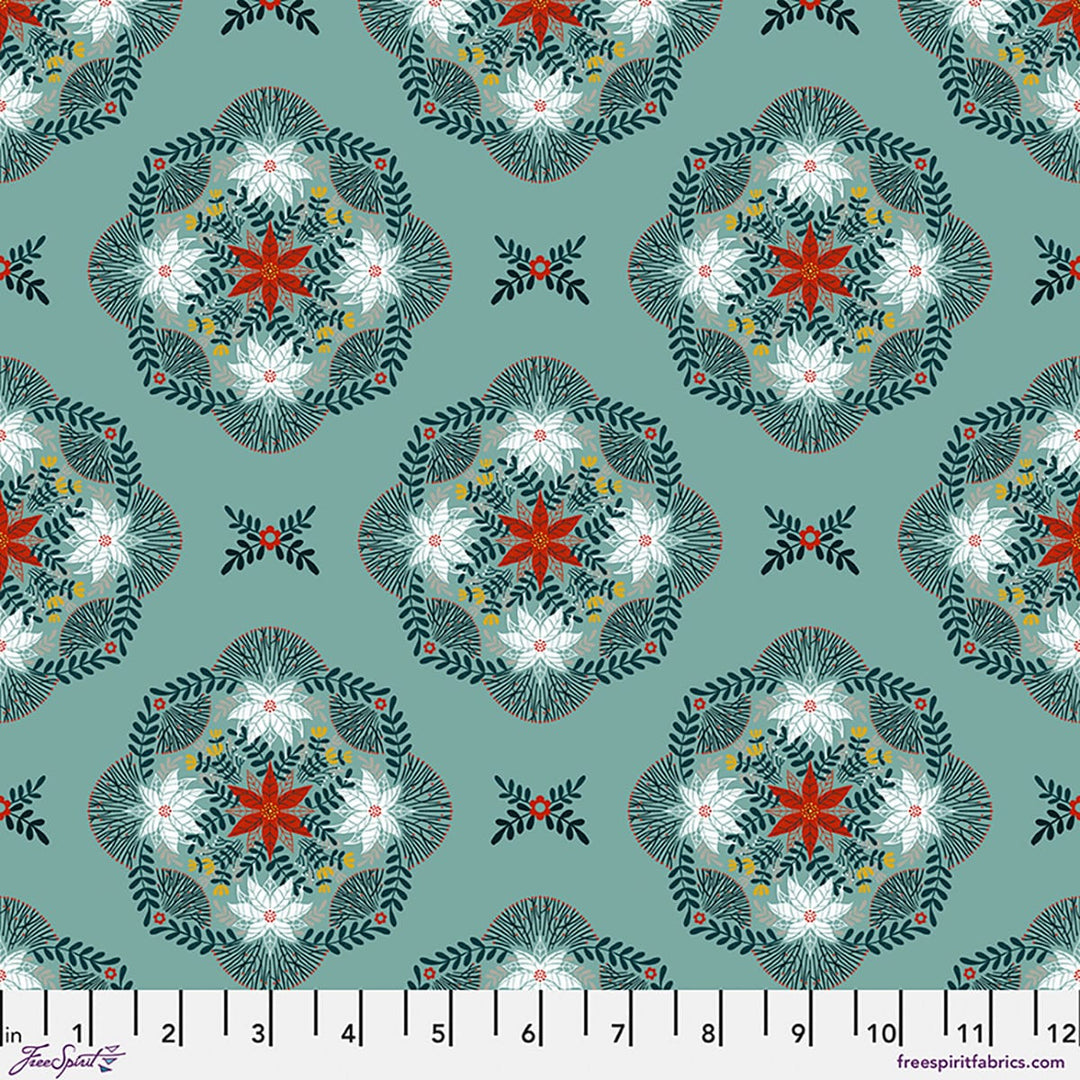 Silent Night by Cori Dantini - Flowers in the Thicket, Teal Silent Night by Cori Dantini - Flowers in the Thicket, Teal