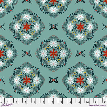 Silent Night by Cori Dantini - Flowers in the Thicket, Teal Silent Night by Cori Dantini - Flowers in the Thicket, Teal