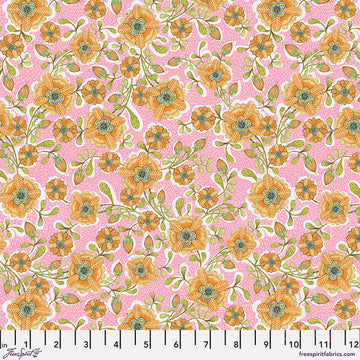 Hello World by Cori Dantini - SM Happy Blossom, Pink Fabric Hello World by Cori Dantini - SM Happy Blossom, Pink Fabric