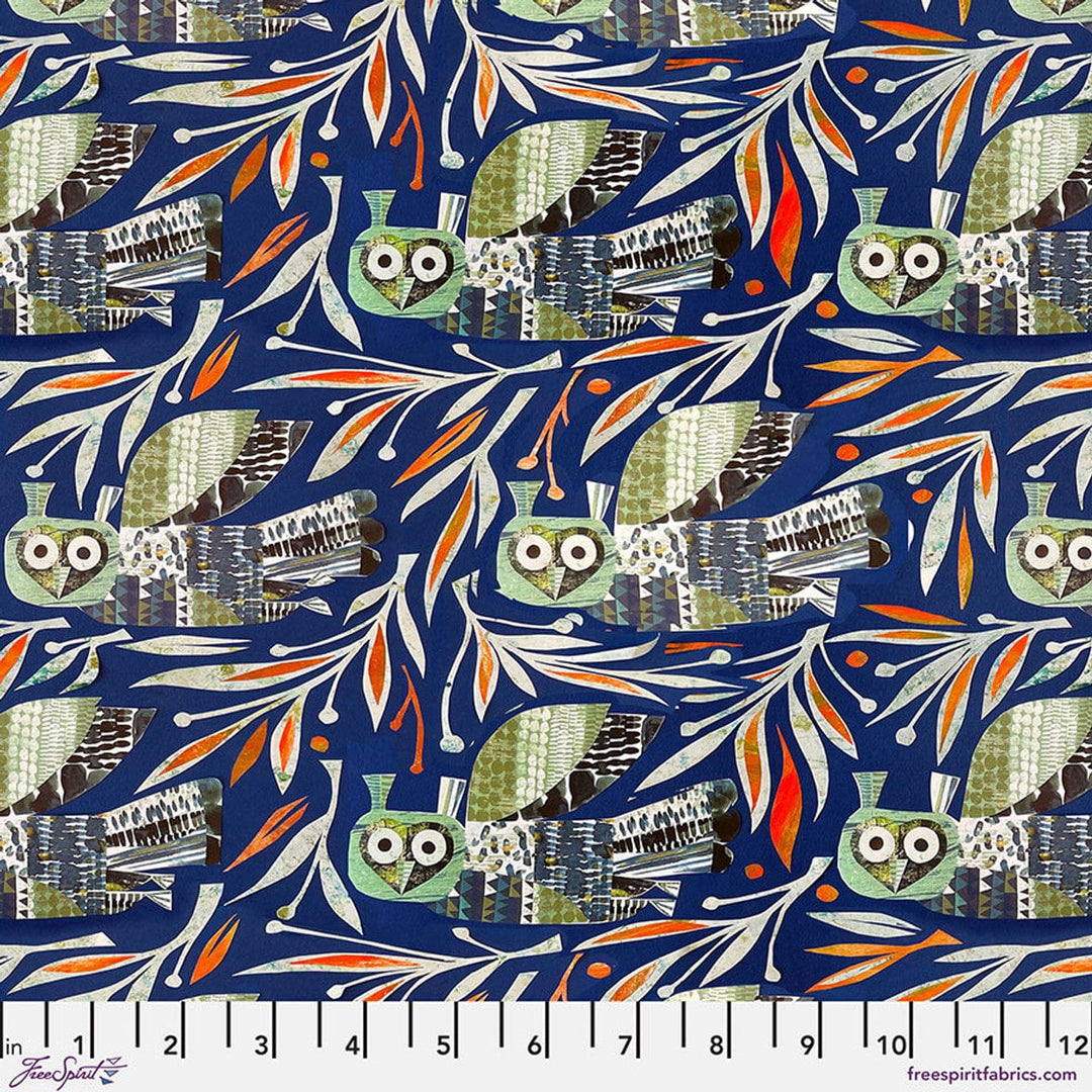 Flying South - Winter Owl, Dark Blue