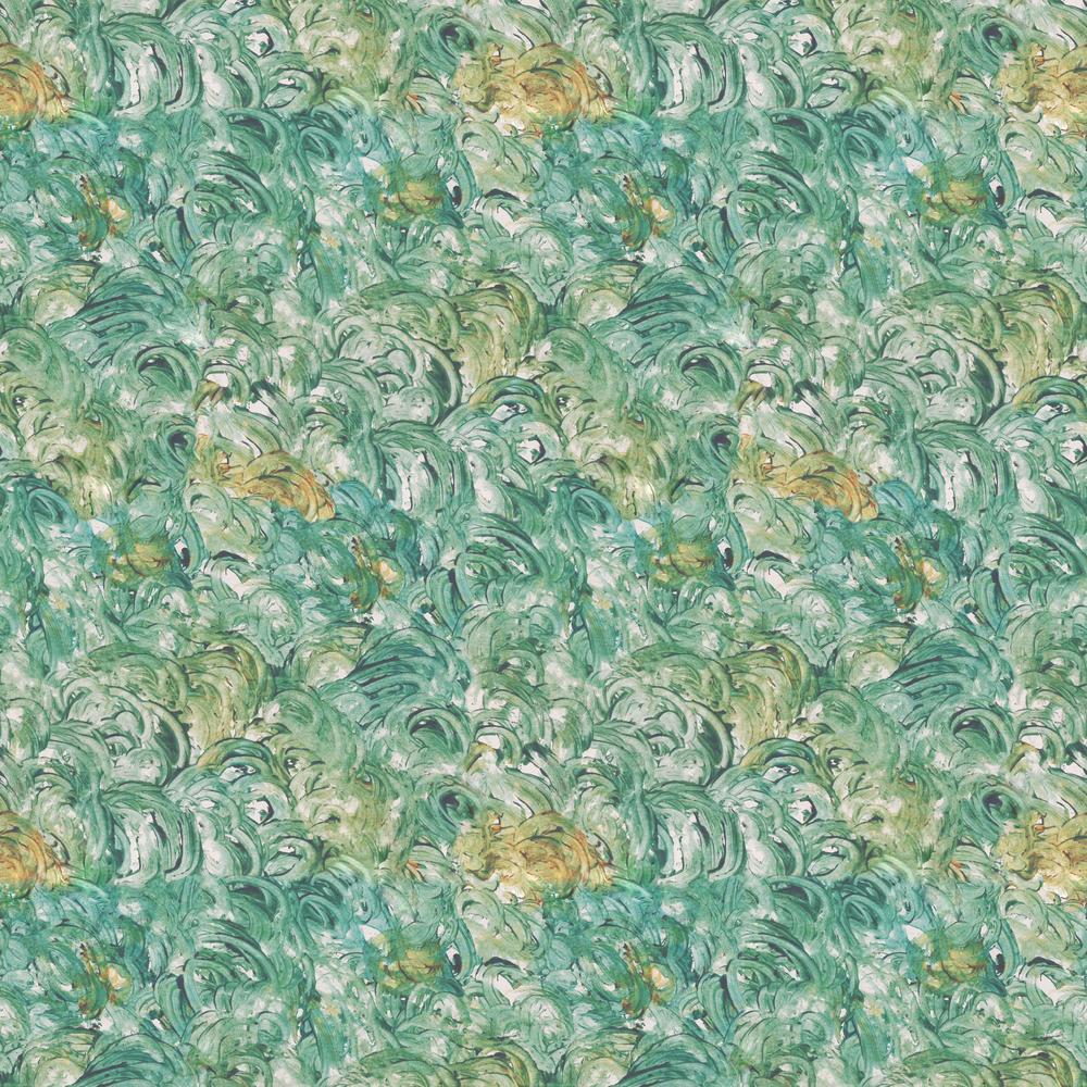 PWDB060 ENERGY Flourish pattern in teal and gold