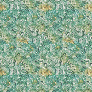 PWDB060 ENERGY Flourish pattern in teal and gold