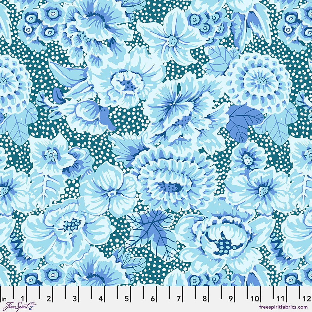 Kaffe: From the Archives - Floral with Dots, Blue