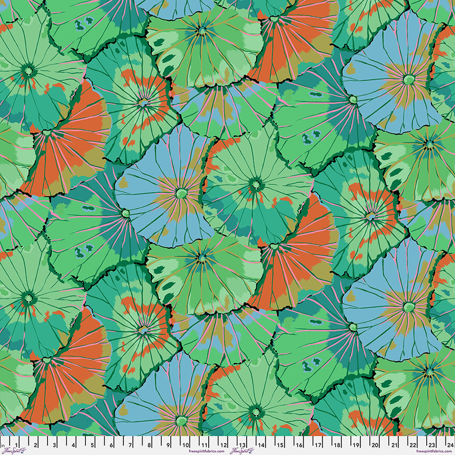 Lotus Leaf - Emerald, Kaffe Fassett Collective, Aug. 2024