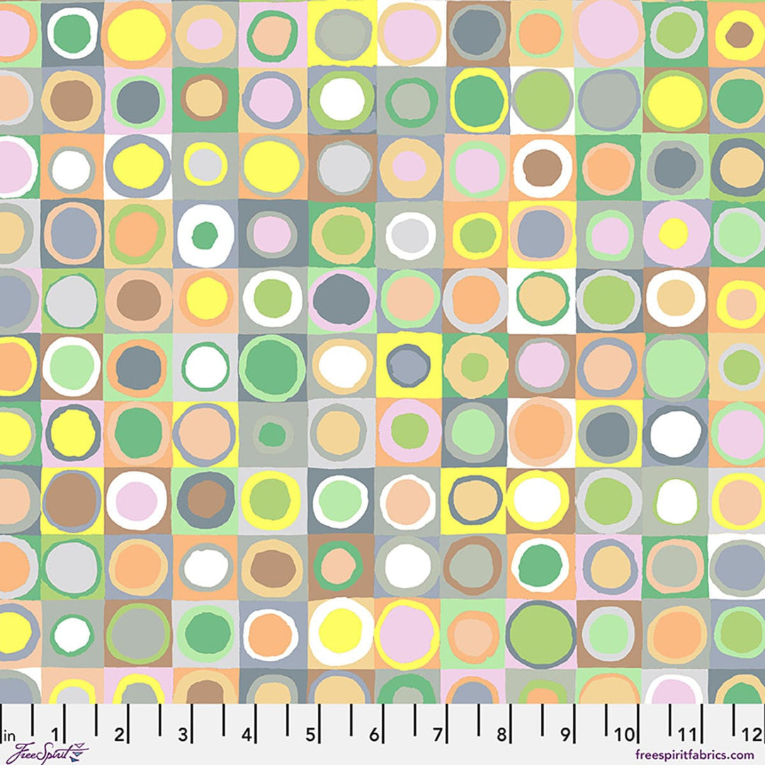 Kaffe Fassett Collective August 2026, Tiddlywinks, Pastel Fabric Kaffe Fassett Collective by Kaffe Fassett - Tiddlywinks, Pastel Fabric