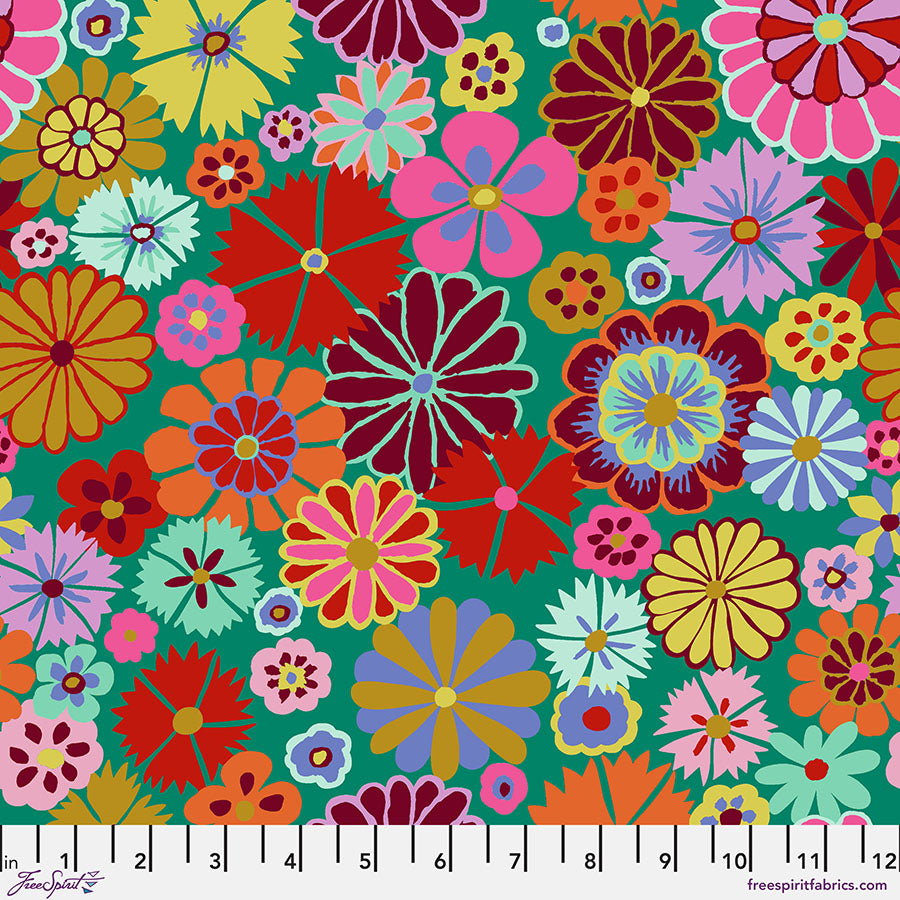 Folk Flower - Multi, Kaffe Fassett Collective, Aug. 2024