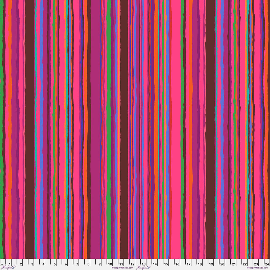 Echo Stripe, Red - February 2026 Kaffe Fassett Collective