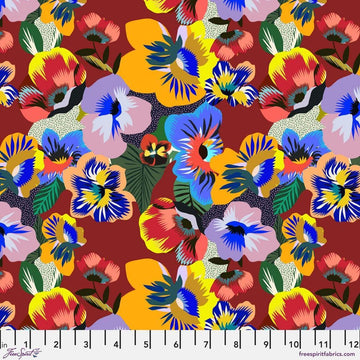 Echoes in Colour by Kitty McCall - Palm Radiance, Flamingo Palm Radiance Flamingo | Echoes in Colour Fabric by Kitty McCall