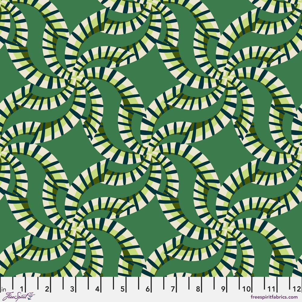 Echoes in Colour by Kitty McCall - Echoing Leaves, Fern Echoing Leaves Fern | Echoes in Colour Fabric by Kitty McCall