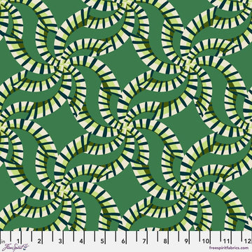 Echoes in Colour by Kitty McCall - Echoing Leaves, Fern Echoing Leaves Fern | Echoes in Colour Fabric by Kitty McCall