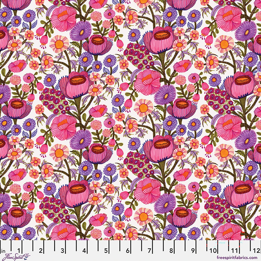 Springtime Splendour by Kirsten Katz - Hyacinth Garden Hyacinth Garden - Springtime Splendour by Kirsten Katz Fabric