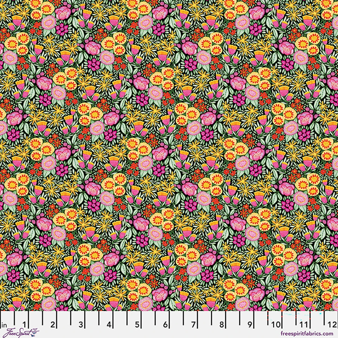 Springtime Splendour by Kirsten Katz - Flourishing Flowers, Tuttifruitti Flourishing Flowers - Springtime Splendour, Kirsten Katz Fabric