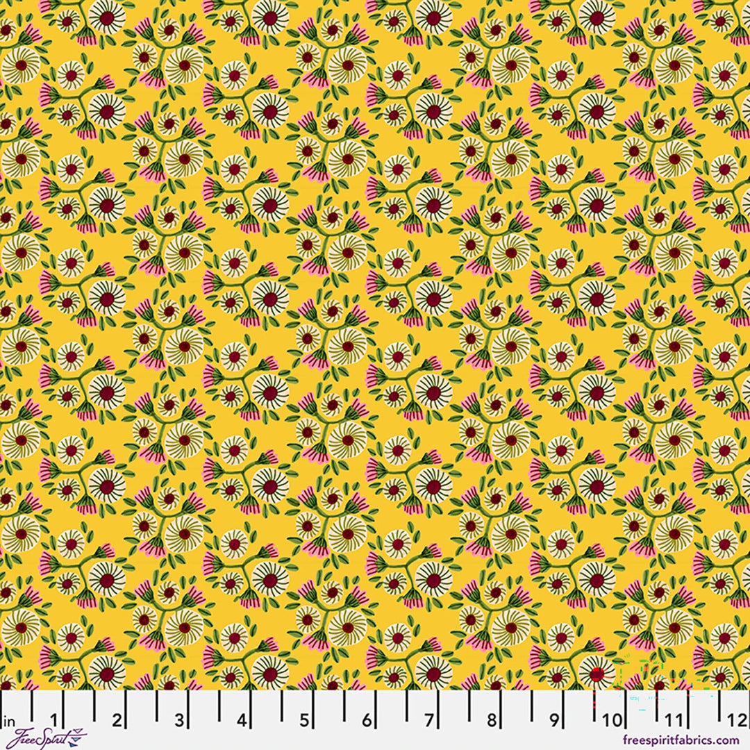 Springtime Splendour by Kirsten Katz - Sunshine Ditsy Sunshine Ditsy - Springtime Splendour by Kirsten Katz Fabric