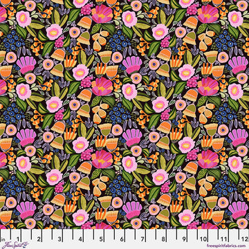 Springtime Splendour by Kirsten Katz - In Full Bloom, Tuttifrutti In Full Bloom - Springtime Splendour by Kirsten Katz Quilting Fabric