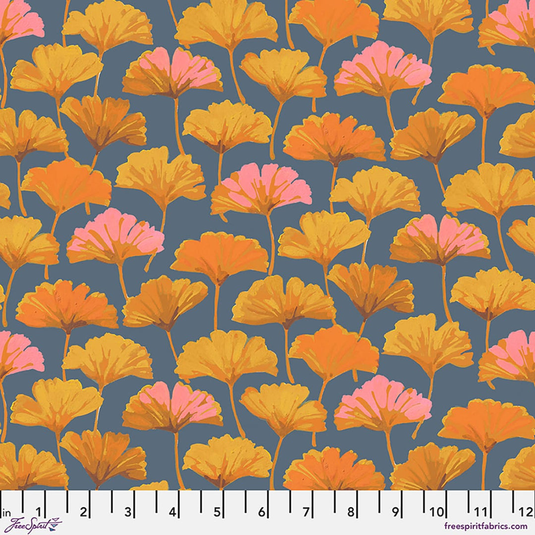 Golden Harvest by Martha Negley - Ginkgo, Slate Golden Harvest by Martha Negley - Ginkgo, Slate