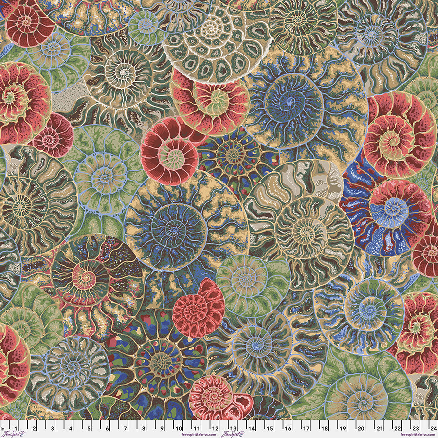 Ammonites - Neutral, Kaffe Fassett Collective, Aug. 2024