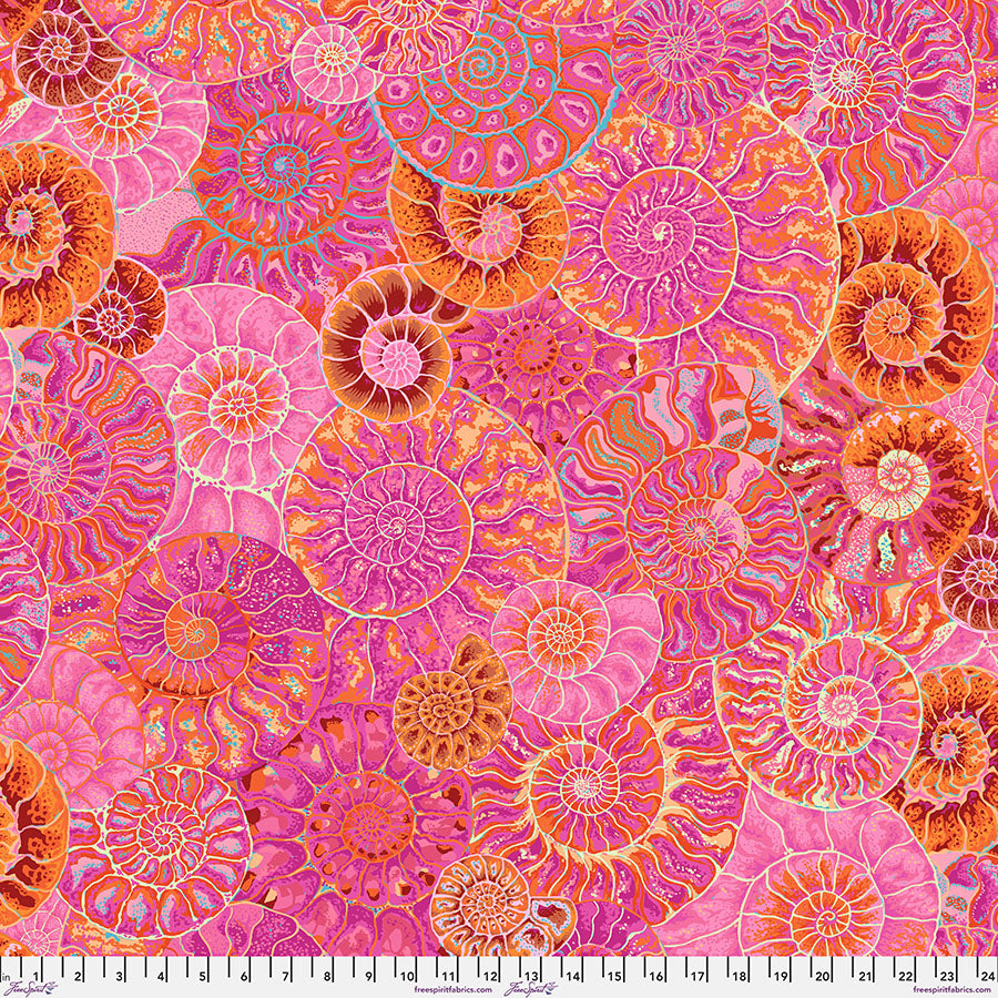 Ammonites - Pink, Kaffe Fassett Collective, Aug. 2024