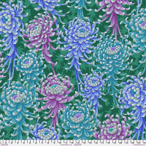 Colorful chrysanthemum floral pattern
