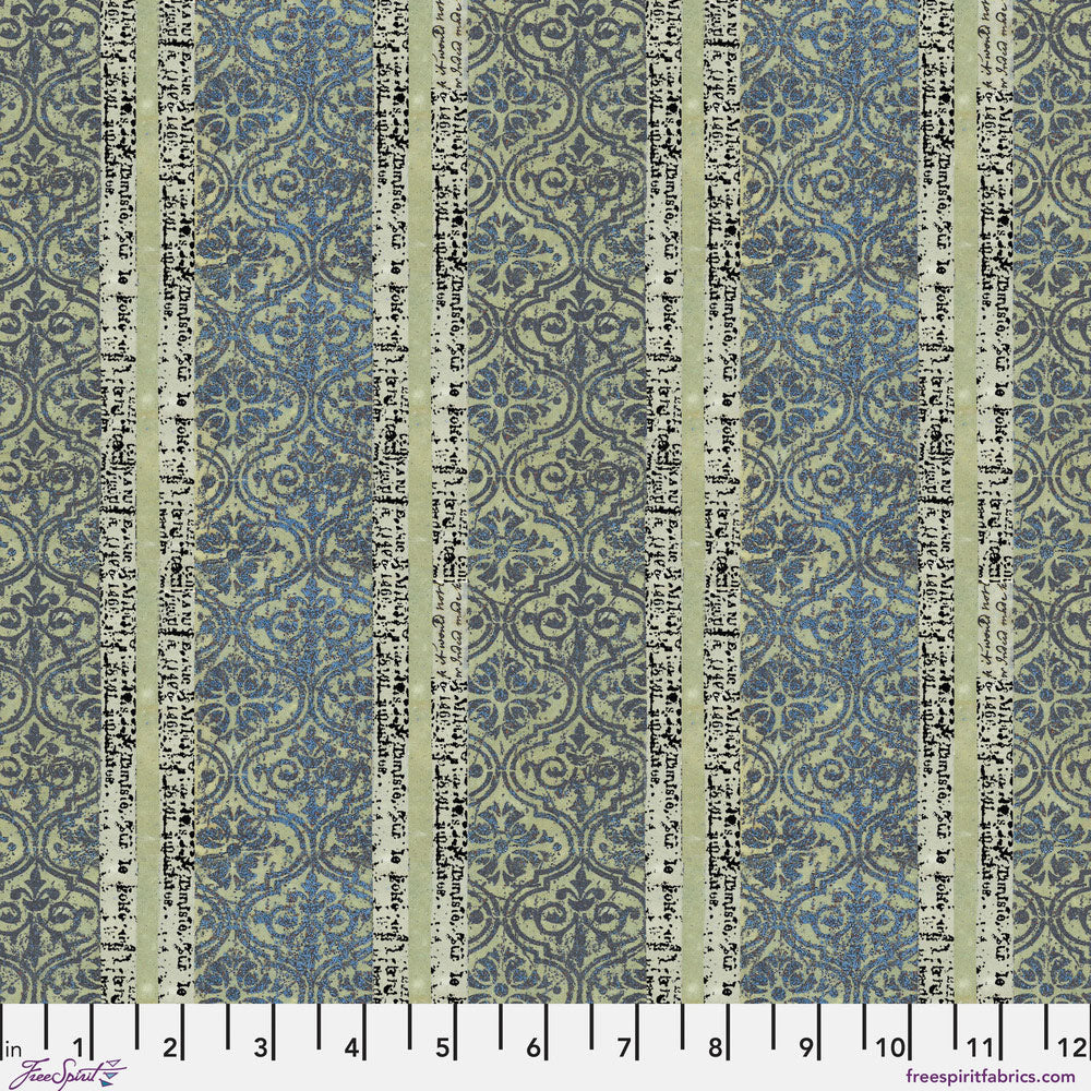 One Layer Away by Seth Apter: Text Tile, Sage
