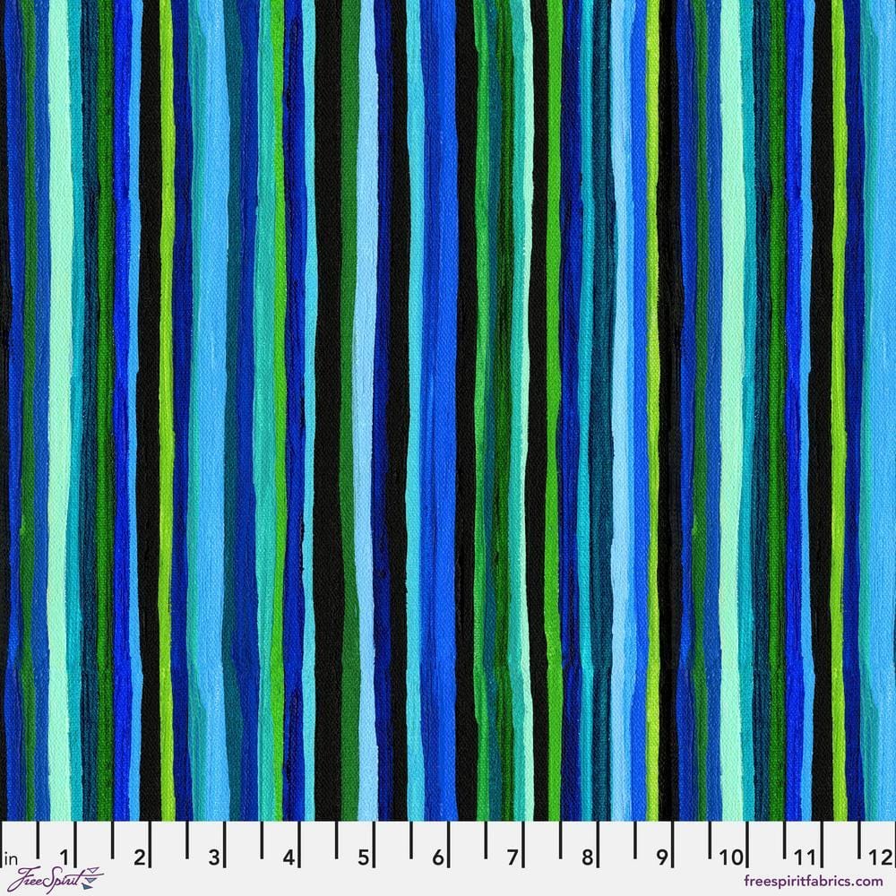 Radiant Grove by Sue Penn - Forest Stream, Green Forest Stream Green | Radiant Grove Fabric by Sue Penn