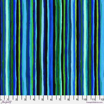 Radiant Grove by Sue Penn - Forest Stream, Green Forest Stream Green | Radiant Grove Fabric by Sue Penn