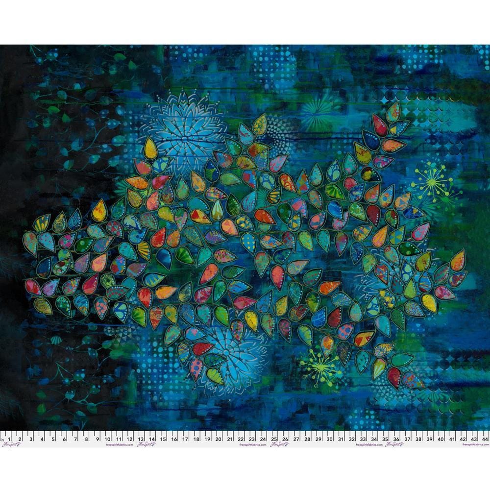 Radiant Grove by Sue Penn - Branches in Bloom Panel 36in x 44in Branches in Bloom Panel | Radiant Grove Fabric by Sue Penn