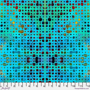 Radiant Grove by Sue Penn - Small Glow, Light Blue Small Glow Light Blue | Radiant Grove Fabric by Sue Penn