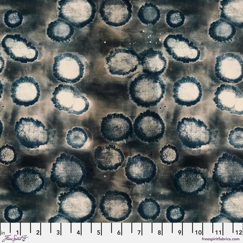 Into Focus by Sarah Sczepanski - Ink Dots, Dark Teal Ink Dots Dark Teal | Into Focus Fabric by Sarah Sczepanski