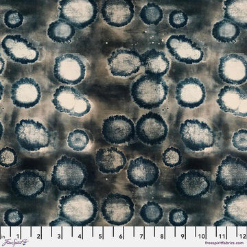 Into Focus by Sarah Sczepanski - Ink Dots, Dark Teal Ink Dots Dark Teal | Into Focus Fabric by Sarah Sczepanski