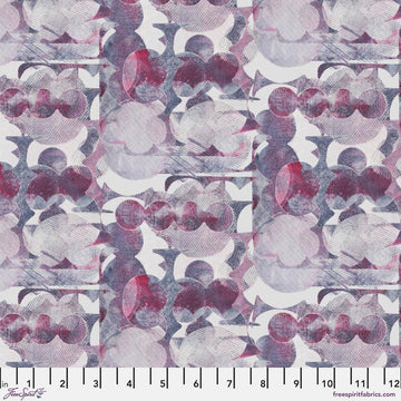 Into Focus by Sarah Sczepanski - Layered Abstracts, Lavender Layered Abstracts Lavender | Into Focus Fabric by Sarah Sczepanski