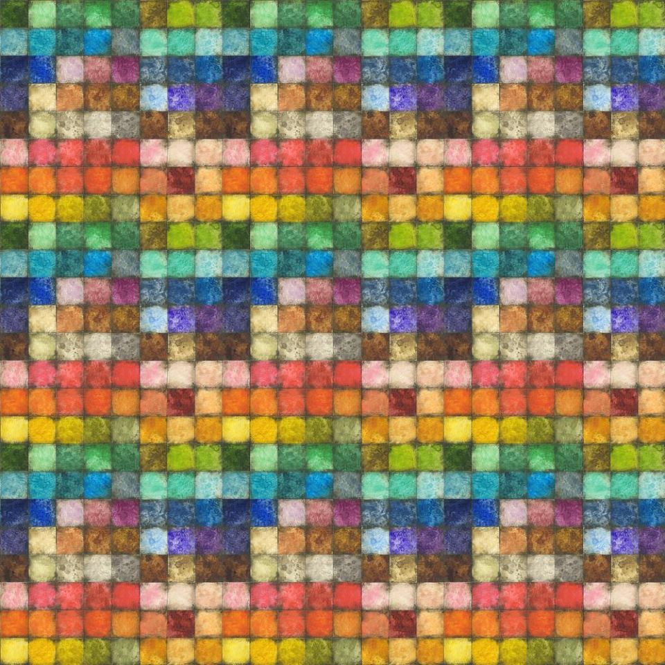 Colorblock Tiled, Tim Holtz Eclectic Elements