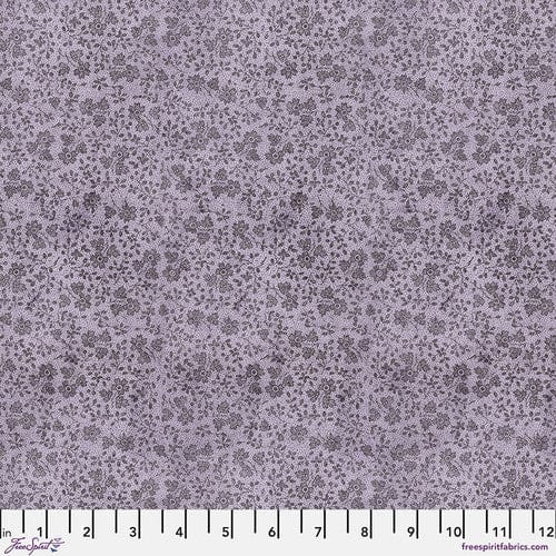 Purple floral fabric PWTH308