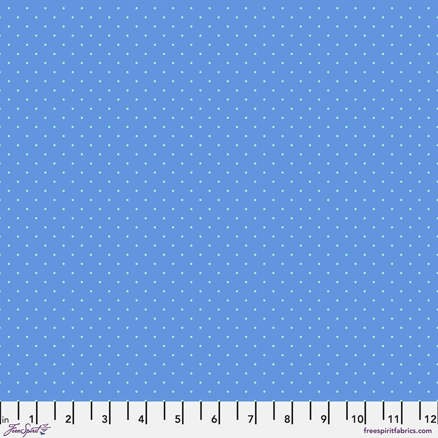 Tula Pink True Colors - Tiny Dots, Bluebell