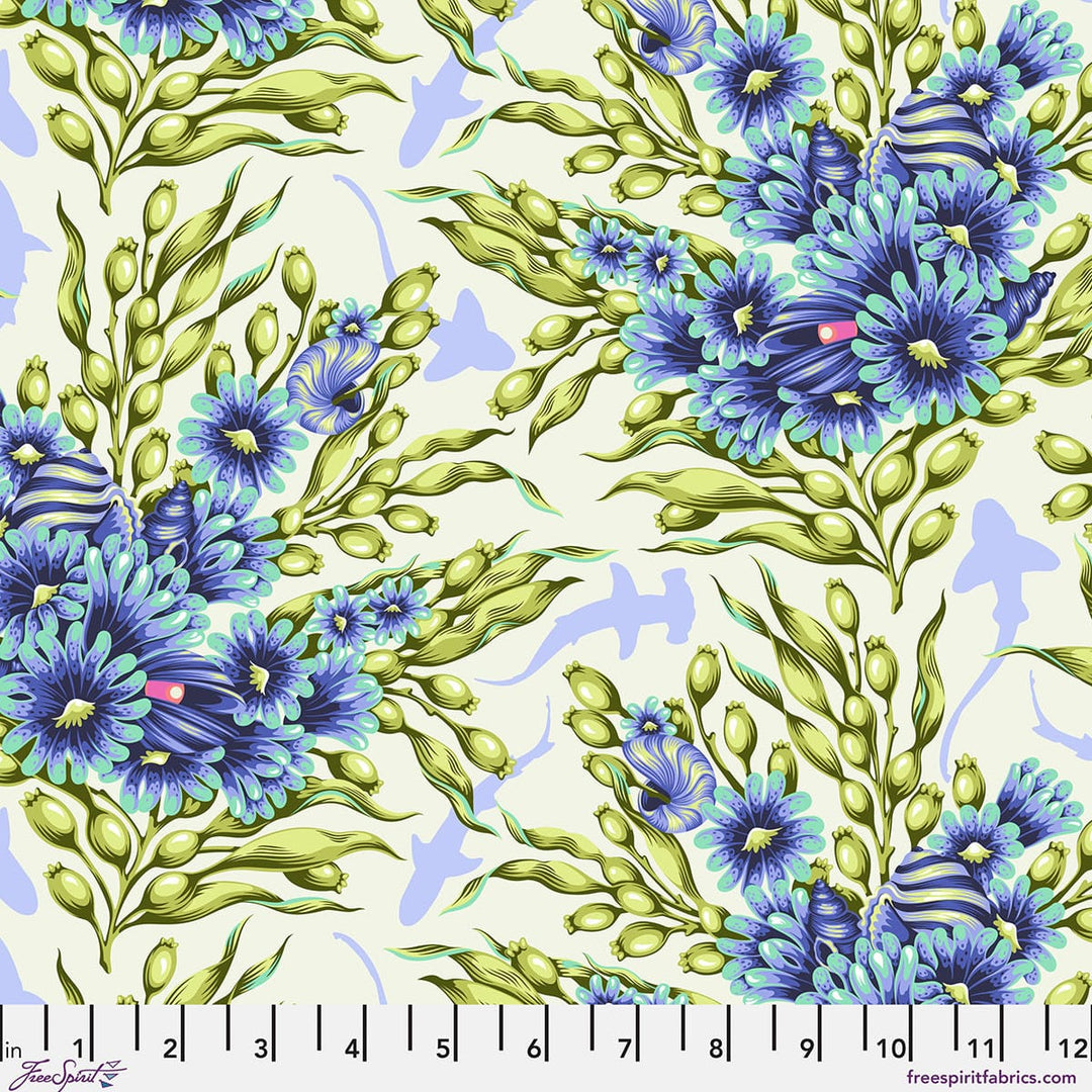 Floral Reef by Tula Pink - Shadow Sharks, Marine