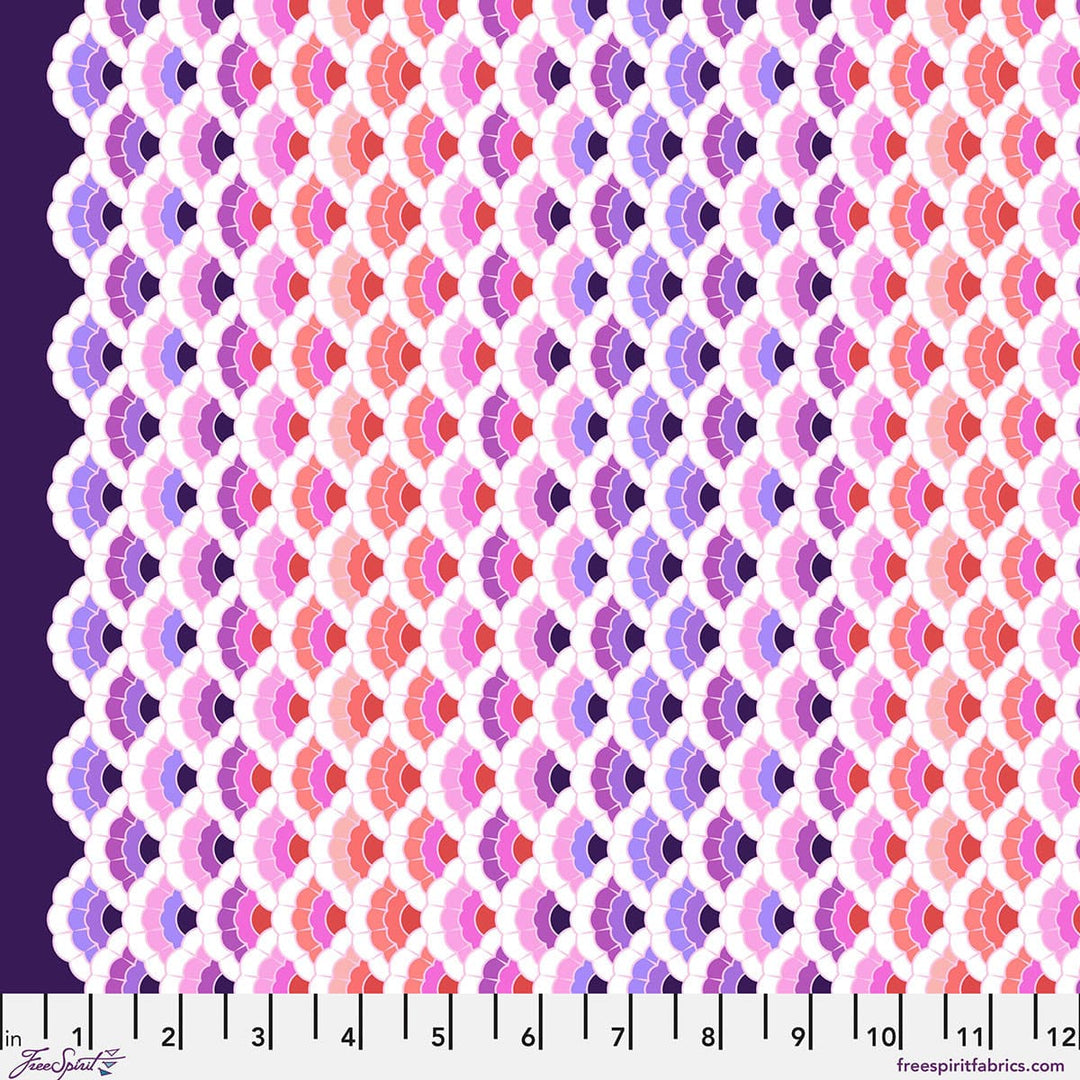 Floral Reef by Tula Pink - Aquatic Lace, Ultraviolet