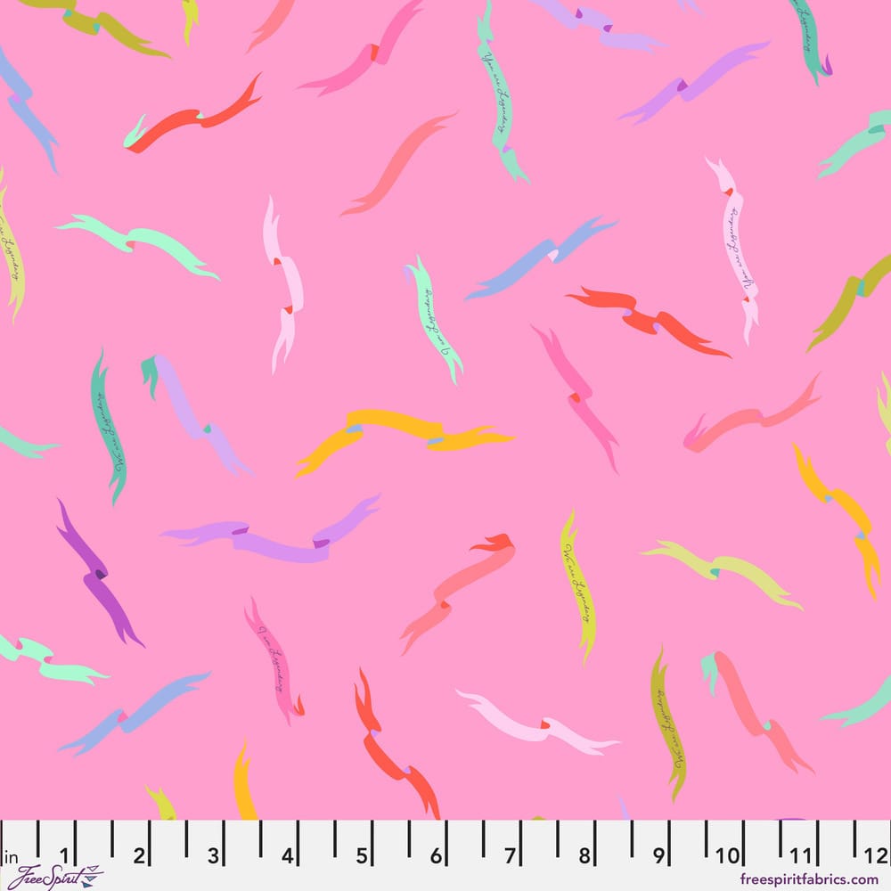 Legendary By Tula Pink - Gentle Reminder, Wild Orchid Legendary By Tula Pink - Gentle Reminder, Wild Orchid