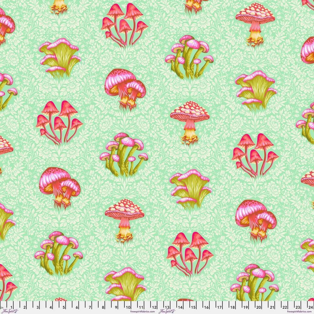 Down to Earth by Tula Pink - Morel Support, Afterglow Down to Earth by Tula Pink - Morel Support, Afterglow Fabric