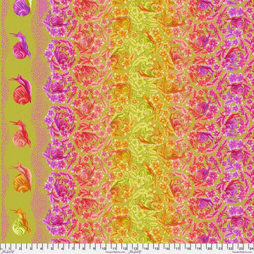 Down to Earth by Tula Pink - Snailed It!, Afterglow Down to Earth by Tula Pink - Snailed It!, Afterglow Fabric